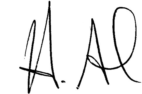 Signature of H. Alan Freeman